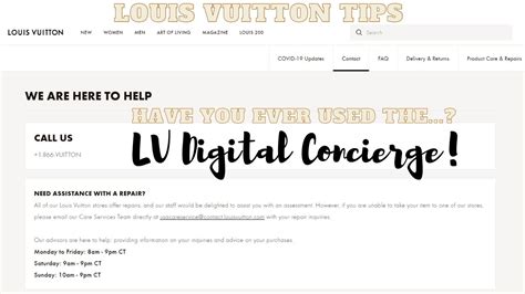 louis vuitton digital concierge